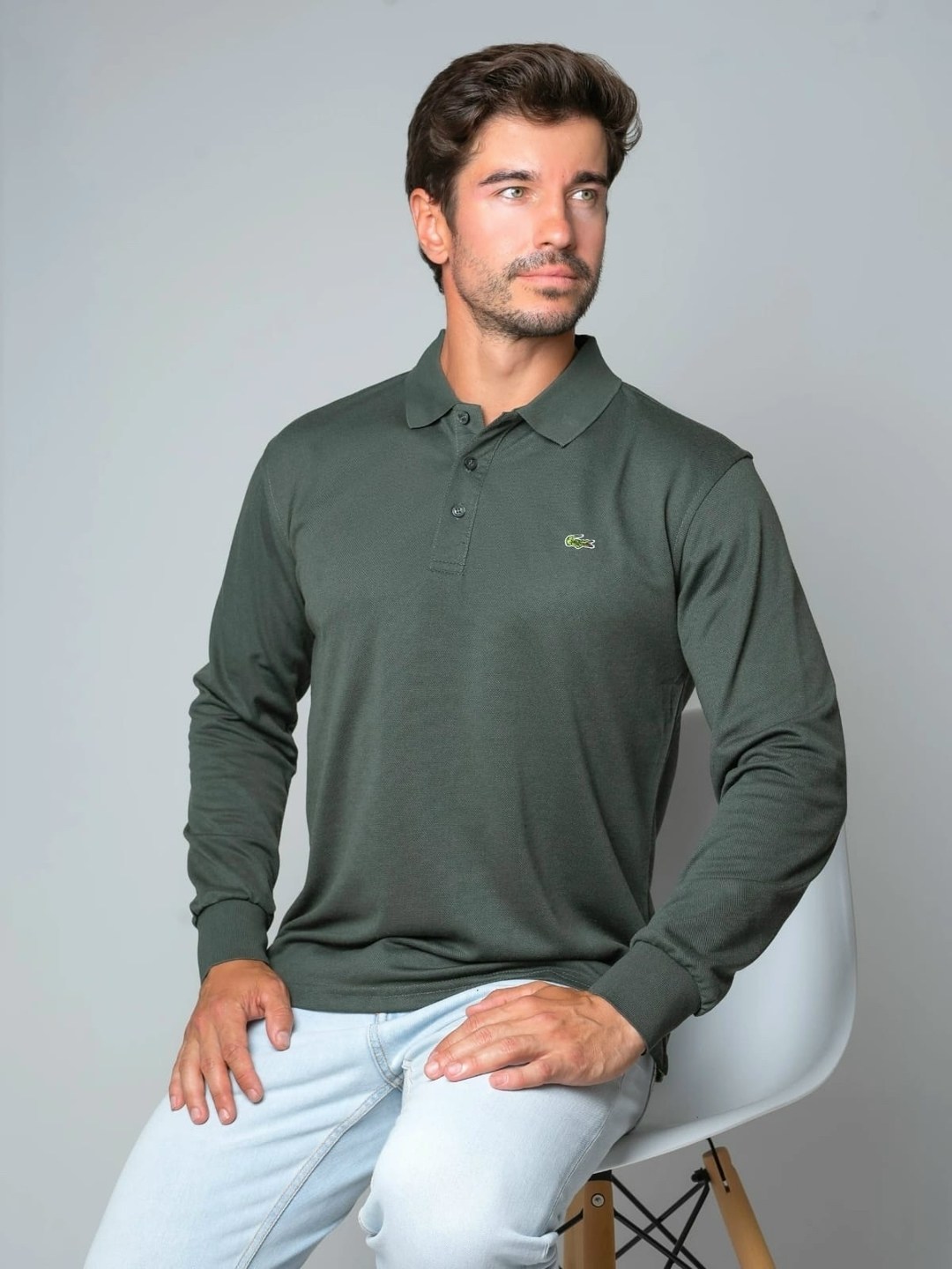 поло с длинными рукавами,поло lacoste long sleeve classic pique shirt белый,мужская кофта,лонгслив lacoste,поло белое мужское