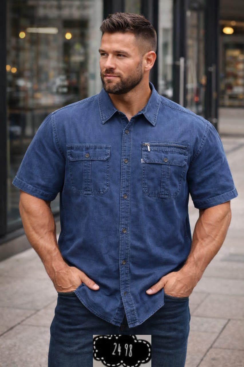 джинсовые рубашки мужские,рубашка джинсовая с коротким рукавом,рубашка мужская большие размеры,рубашка мужская джинсовая большой размер,джинсовые рубашки монтана мужские