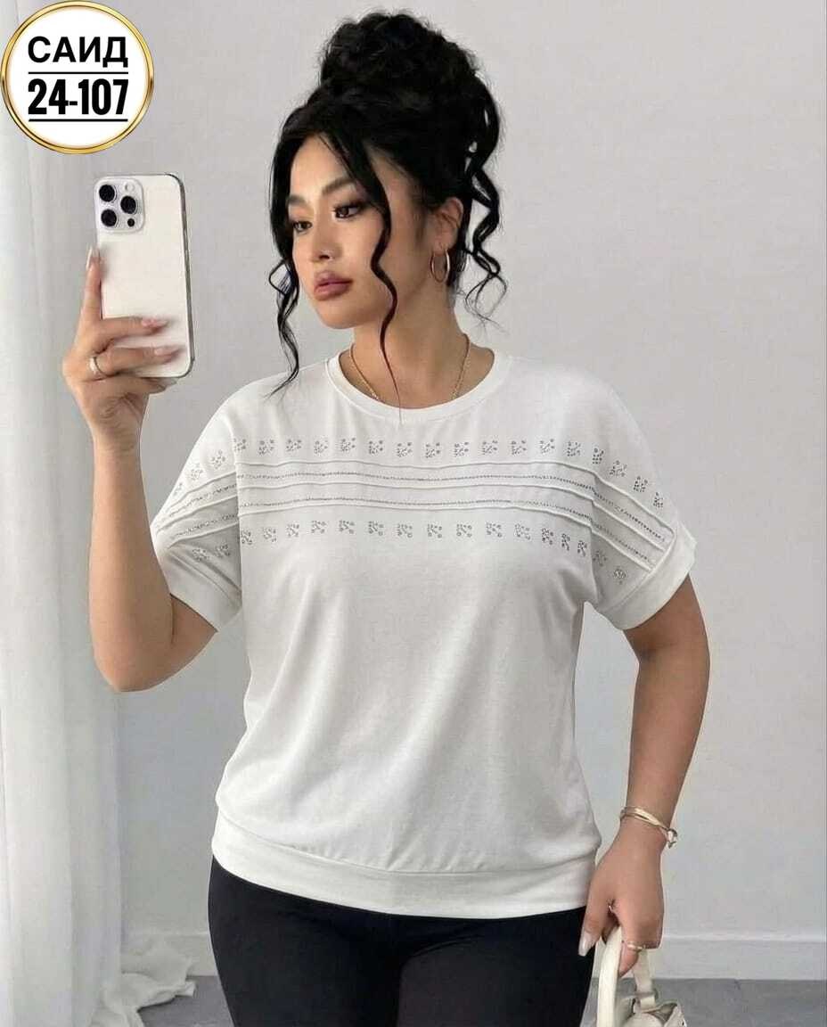 женская футболка,женская кофта,футболка со стразами больших размеров,кофточка,женская футболка больших размеров