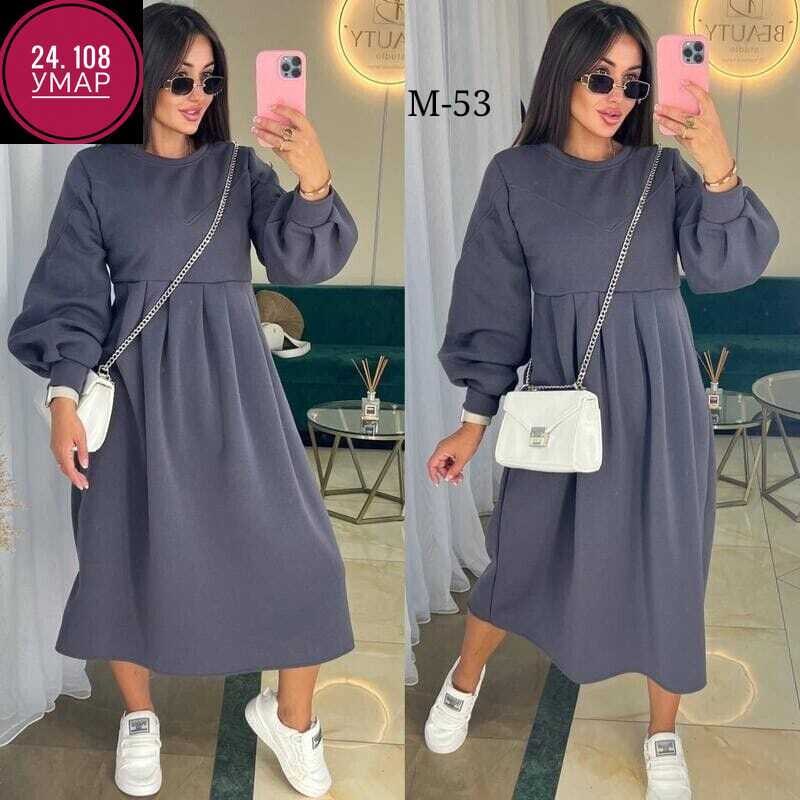 платье оверсайз миди,теплое платье,платье,платье женской,модное платье