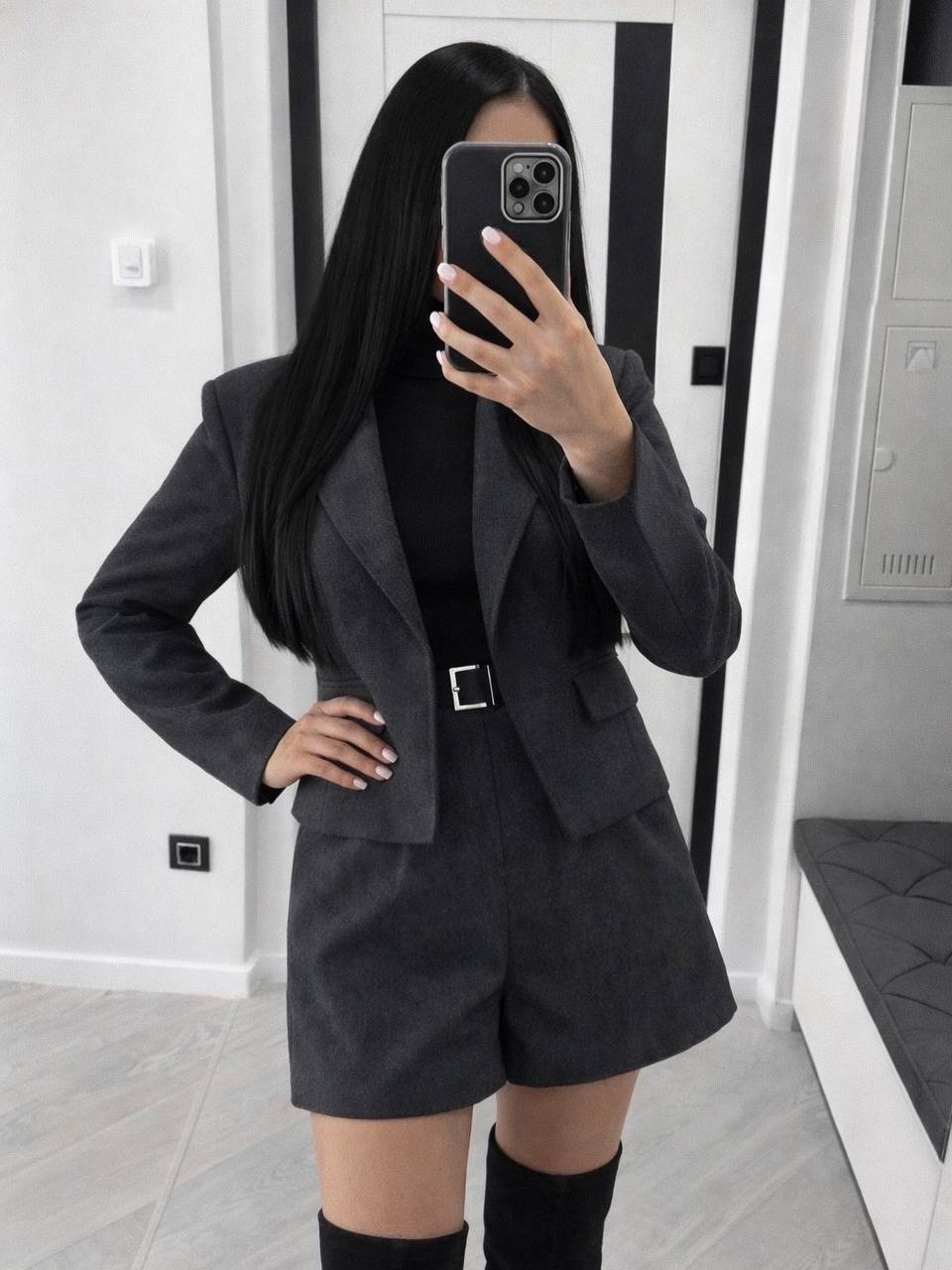 двойка костюм с пиджаком и шортами lr store,костюм с юбкой,женский пиджак,двойка костюм с пиджаком и шортами lr store песочный,костюм пиджак