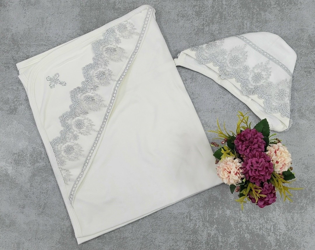 крестильная пеленка,комплект крестильный,набор для крещения,крестильное полотенце,крестильный набор