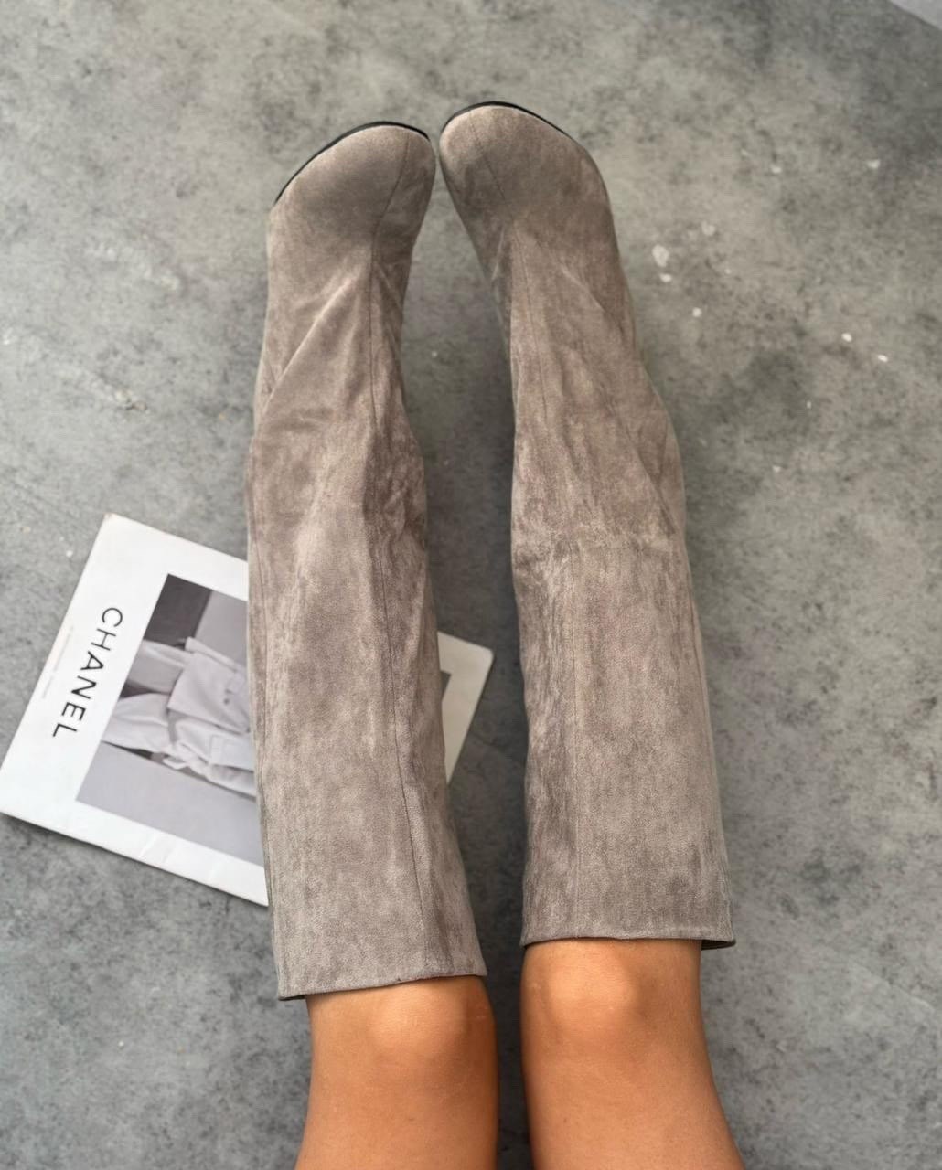 касадей ботфорты замшевые,серые замшевые сапоги,замшевые серые сапоги на вайлдберриз,замшевые сапоги,сапоги женские серые замшевые