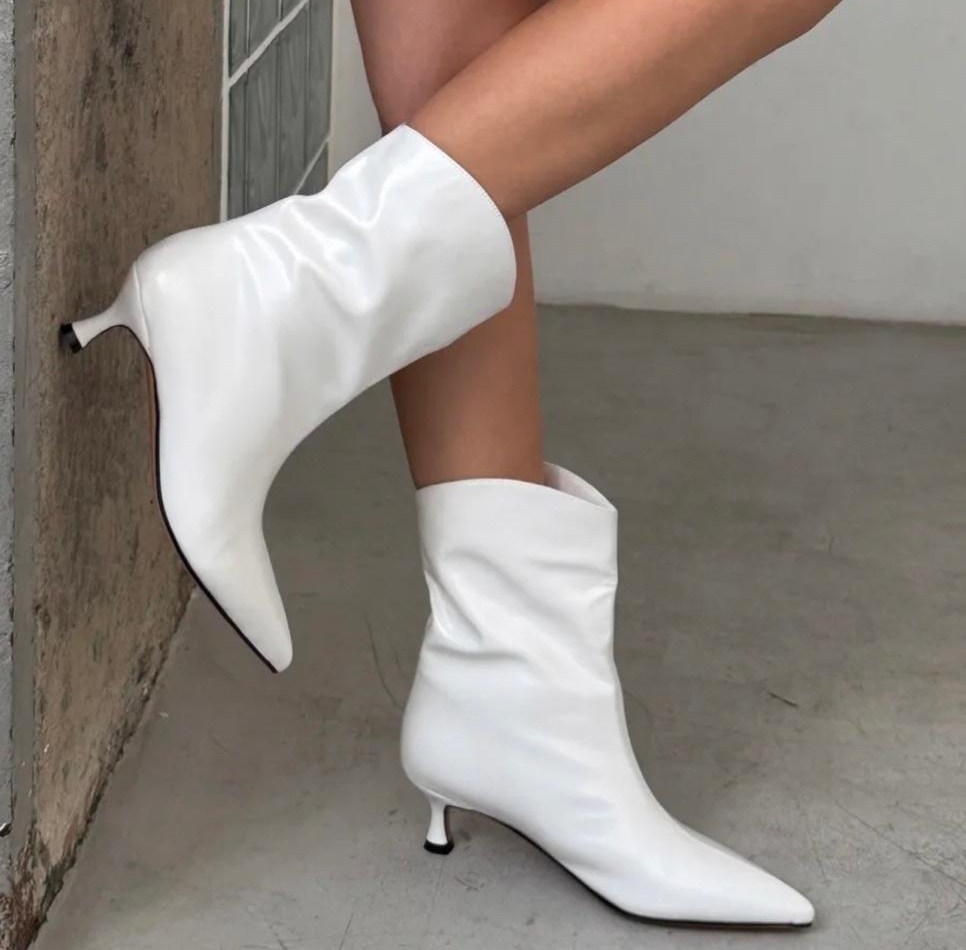 белые ботильоны,ботильоны женские,ботильоны модные,ботильоны демисезонные на каблуке,каблуки белые