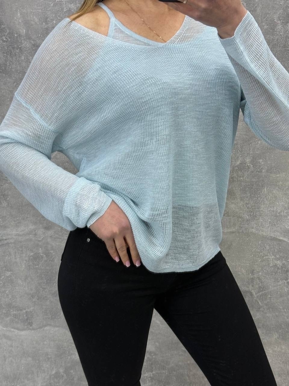 вязаная кофта,джемпер мохеровая паутинка цвета "туман",кофта паутинка,свитер паутинка из мохера,джемпер паутинка тонкий мохер оверсайз