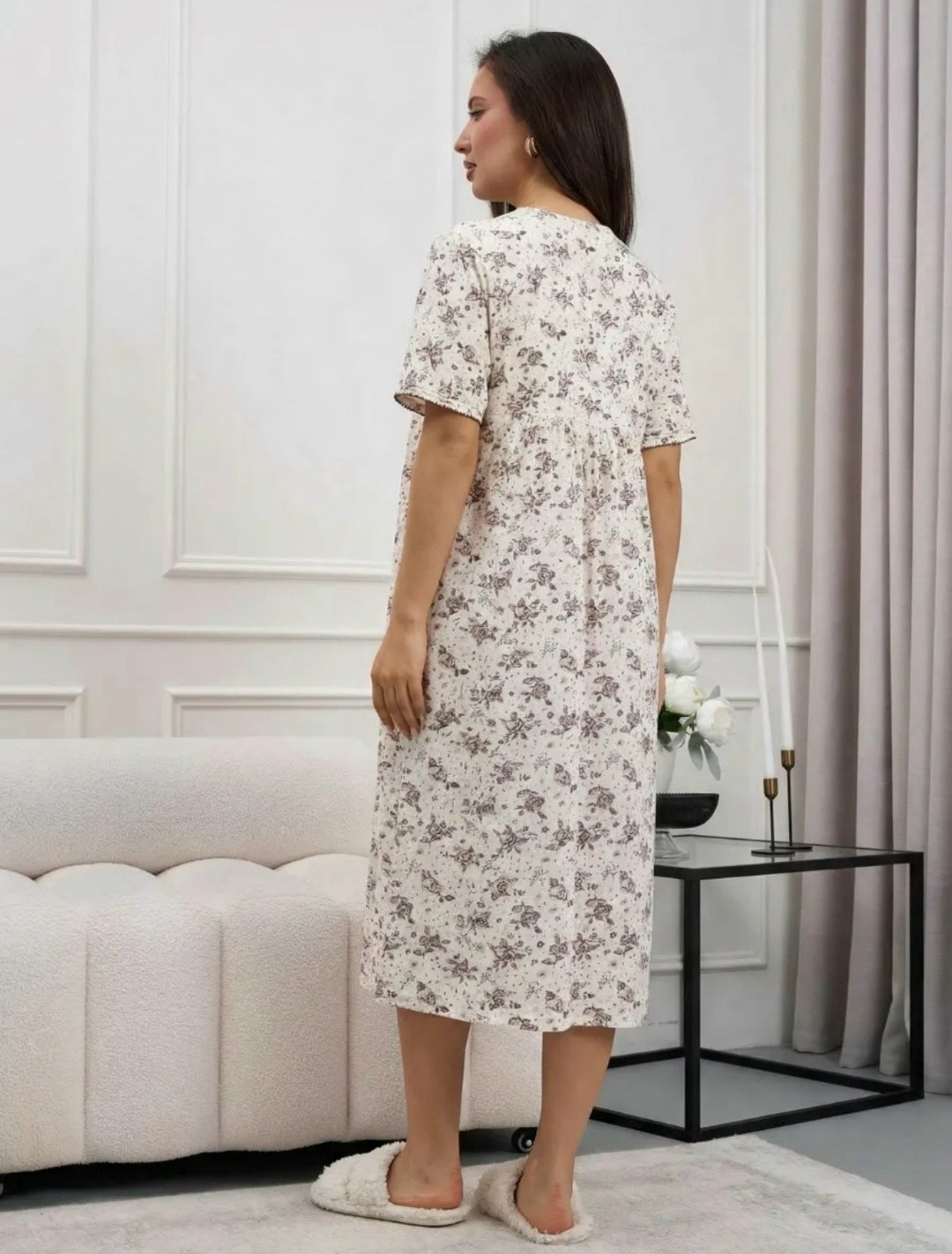 ночная сорочка женская,ночная сорочка,ночная сорочка трикотажная хлопок,ночная сорочка трикотажная хлопок mironia,ночная сорочка женская хлопок