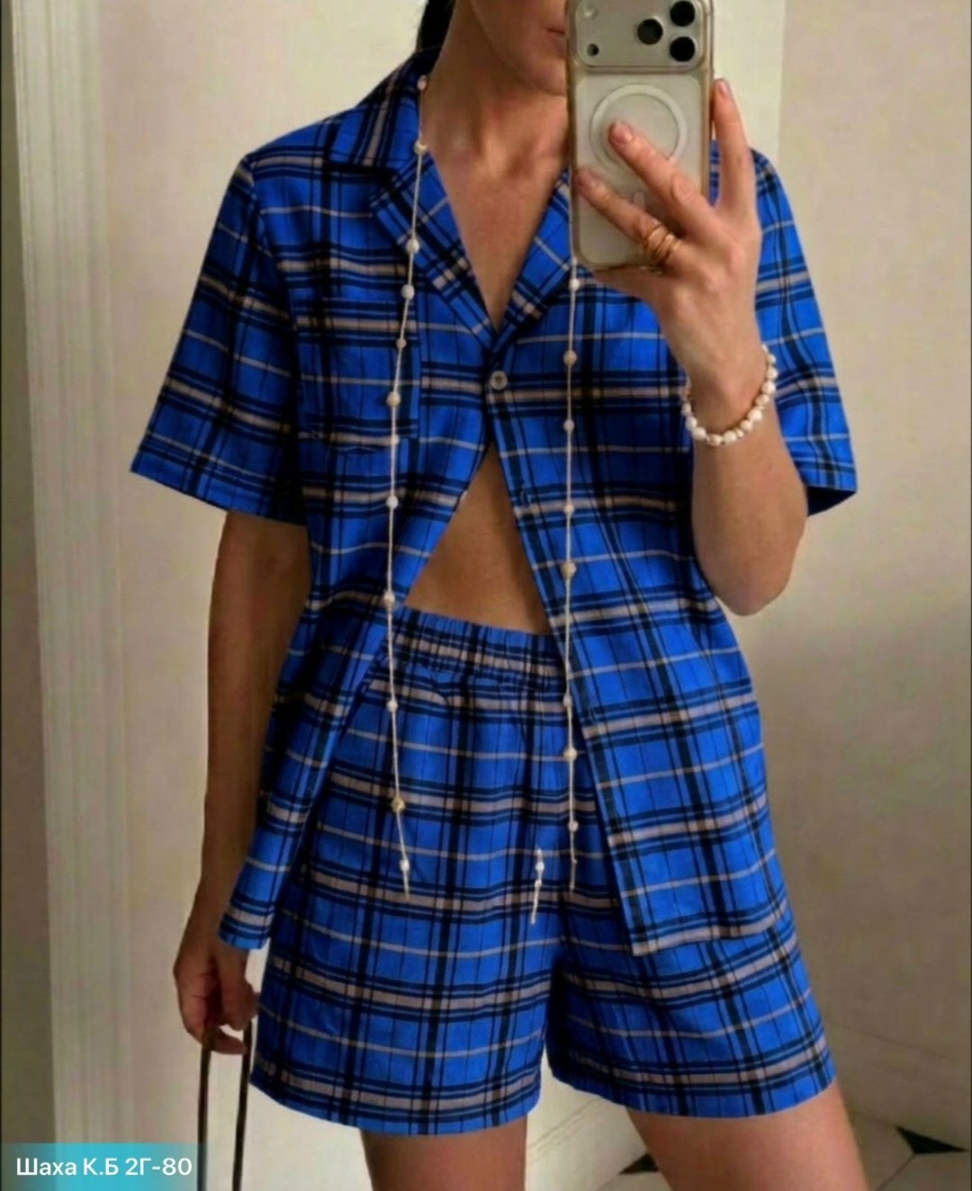 пижама женская в клетку,пижама женская,пижама одежда для сна,комплект пижама,пижама с рубашкой