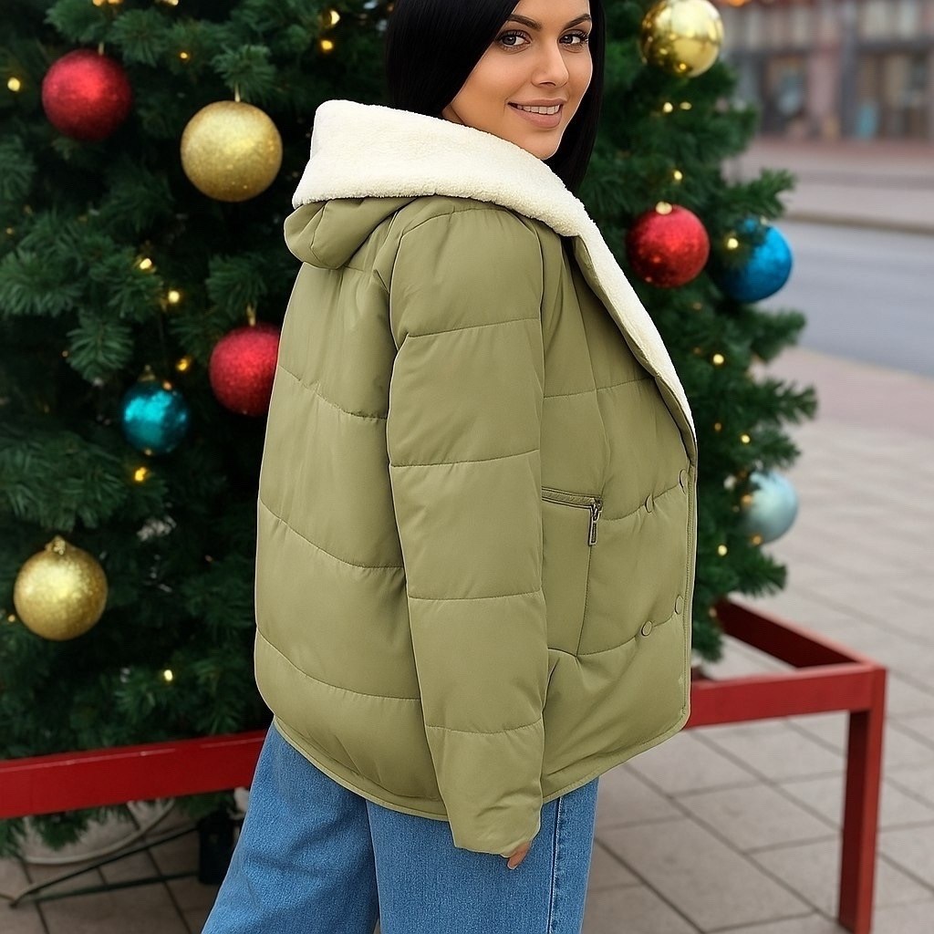 куртка зимняя теплая с капюшоном genevieve,куртка женская,женская зимняя куртка,куртка демисезонная,куртка