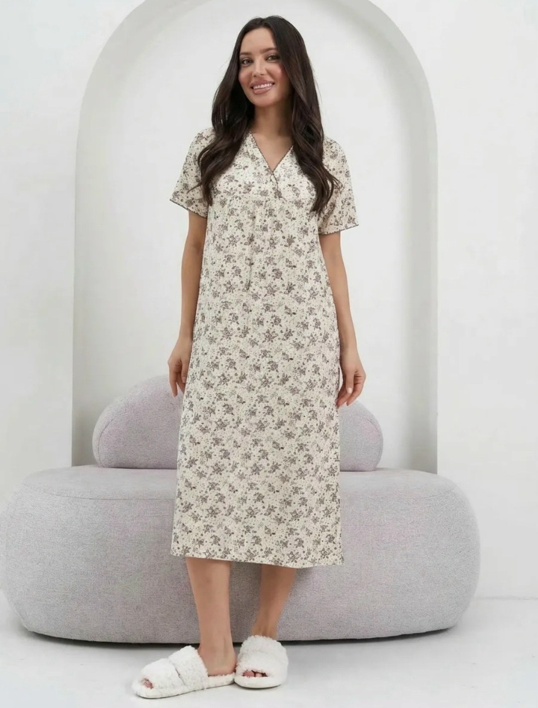 ночная сорочка женская,ночная сорочка,ночная сорочка трикотажная хлопок,ночная сорочка трикотажная хлопок mironia,ночная сорочка женская хлопок