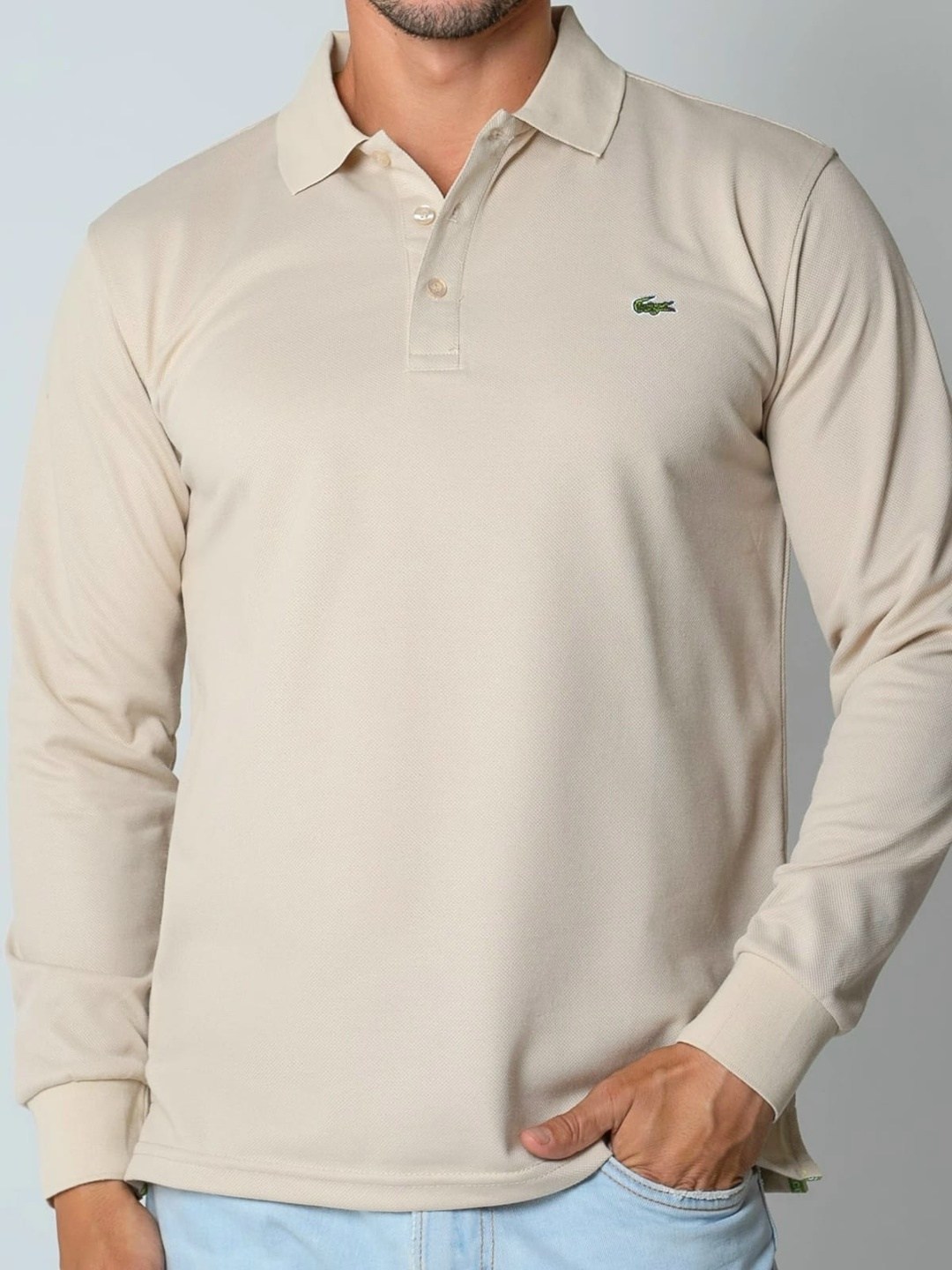 поло с длинными рукавами,мужская кофта,поло lacoste long sleeve classic pique shirt белый,лонгслив lacoste,lacoste поло