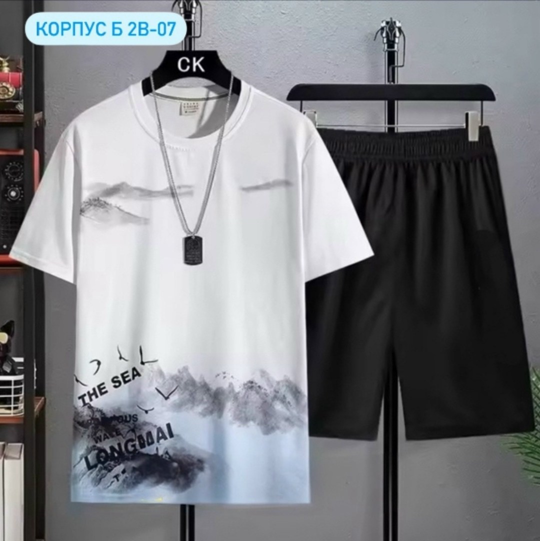комплект с футболками,костюм спортивный мужской,мужской костюм с шортами,костюм мужской,костюм двойка мужской