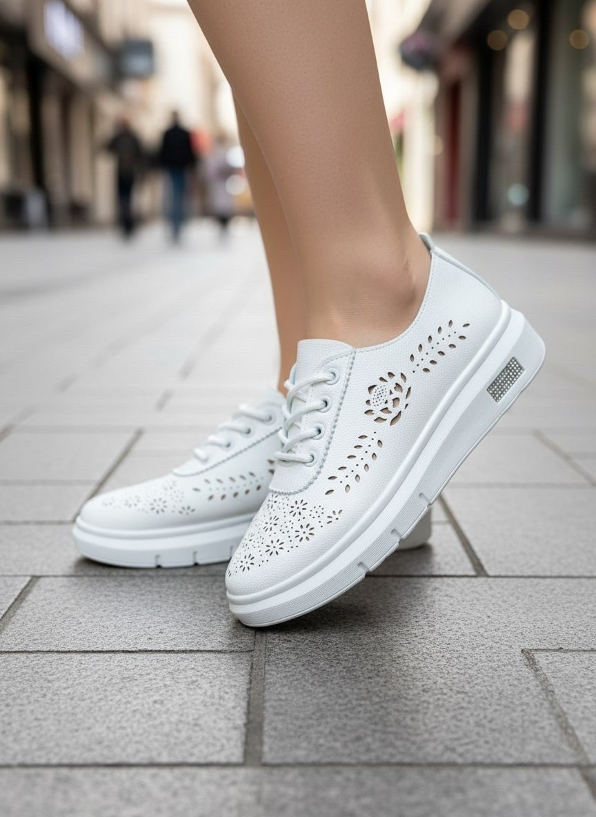 ,женская ,кеды женски,слипоны с перфорацией,женские кроссовки