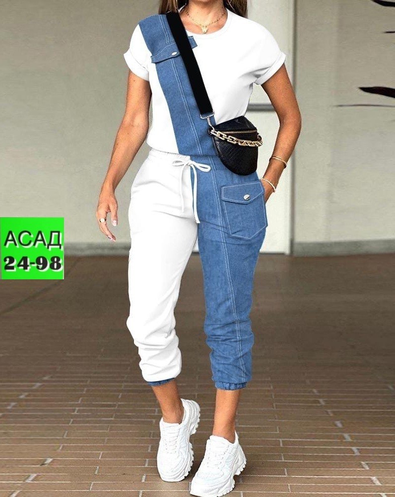 костюмы женские,женский джинсовый комбинезон,женский повседневный костюм из двух,брюки с карманами,джинсовые комбинезоны
