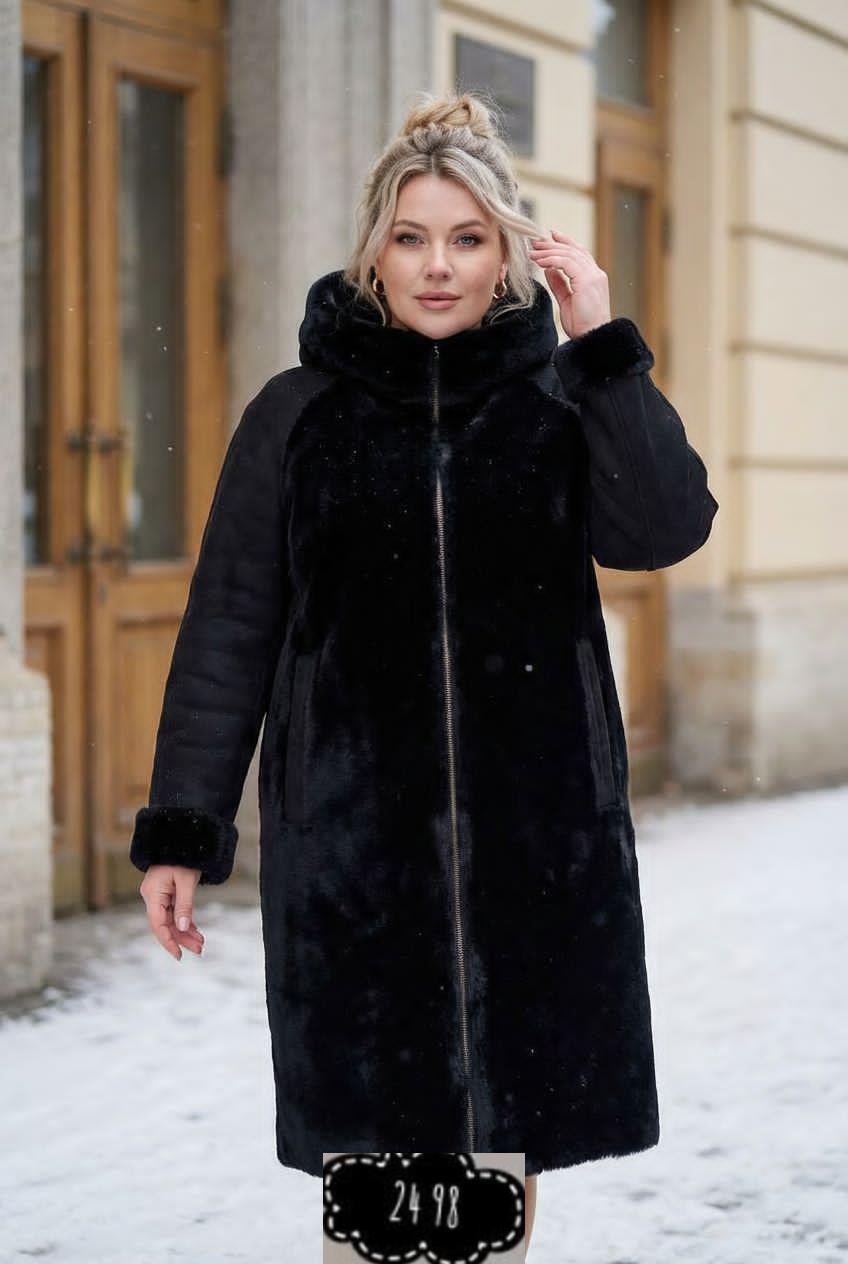 женская верхняя одежда,женская куртка,стильное пальто,пальто комбинированное,дубленка женская