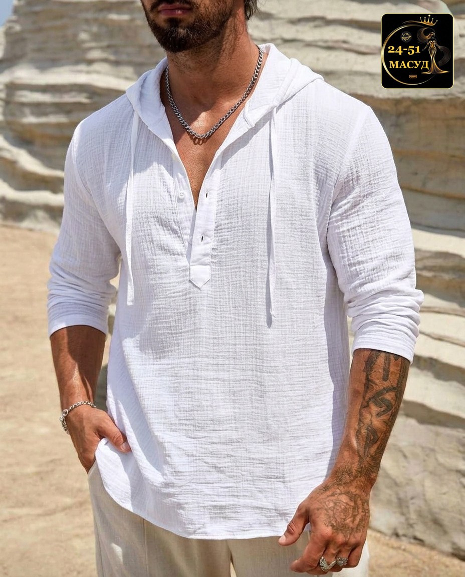 льняная рубашка,рубашка с капюшоном мужская,повседневная рубашка,льняная рубашка мужская,рубашка с капюшоном