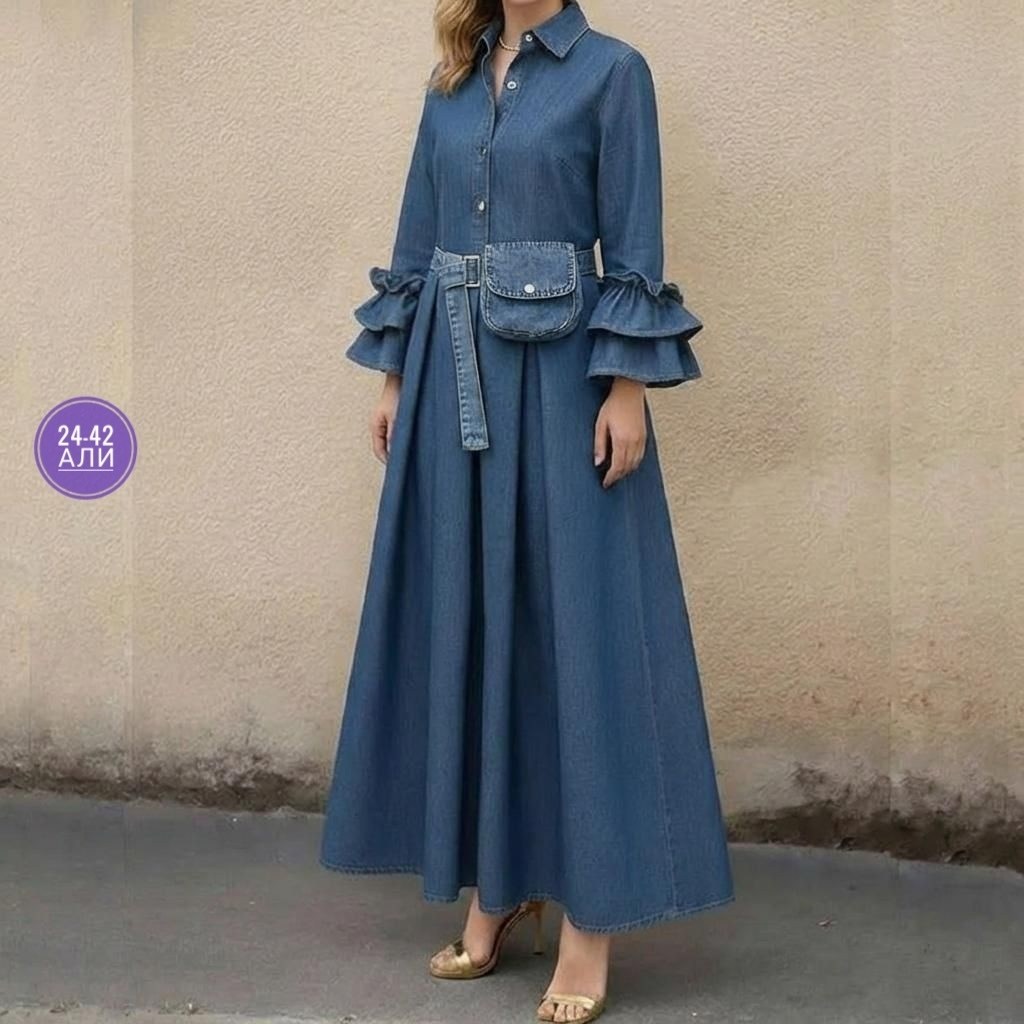 платье из джинсовой ткани,джинсовая платье,женское джинсовое платье,платье стиль,мусульманские платье