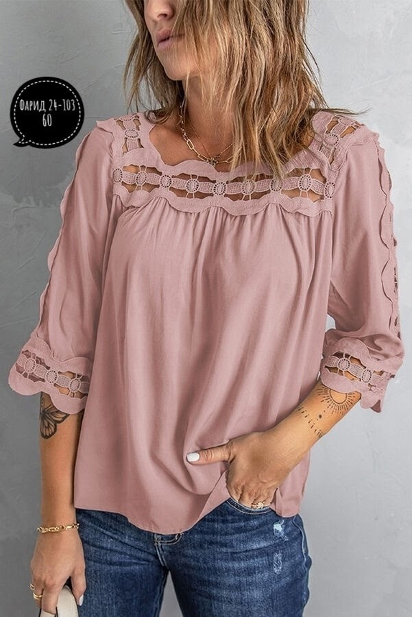 блузка с кружевными вставками,ажурная блузка,модная летняя блузка,женская блуза,летние блузки женские