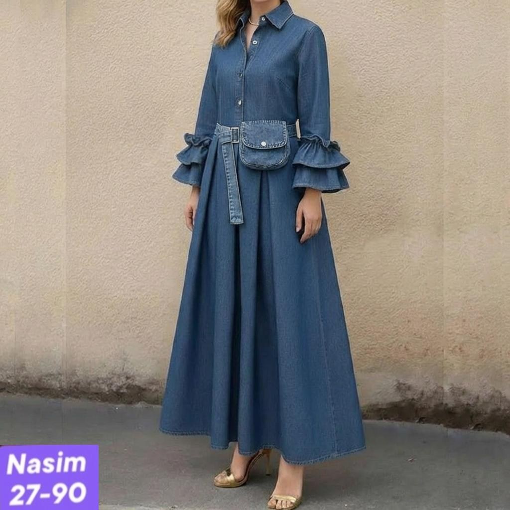 мусульманская платья,платье,джинсовое платье,tesettür elbise modelleri,платье из джинсы