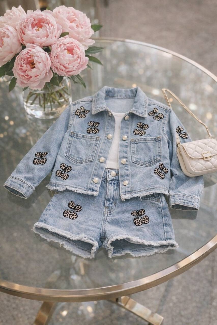 ребенок,джинсовая куртка для девочек,мода дети,стильные дети,детская мода