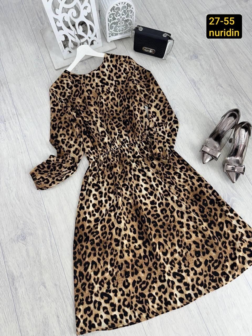 платье женское,платье шифон леопард,повседневные платья,платье шифон леопард cm brand 214421215,платье