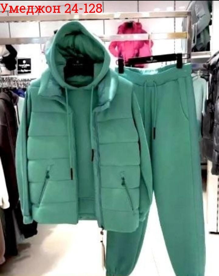 cпортивный костюм женский на флисе,костюм женский на флисе,костюм женский тройка,костюм женский спортивный тройка с жилетом утепленный,костюм тройка женский с жилетом спортивный