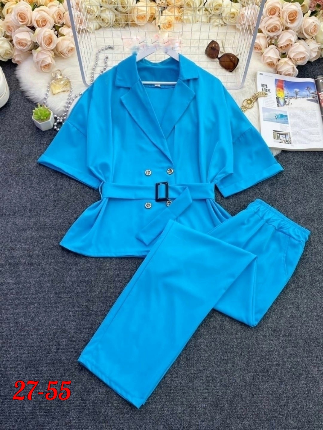 костюм летний женский брючный,костюм женский брючный двойка,летний брючный костюм,брючный костюм "ольга стиль" с541,комплект брючный