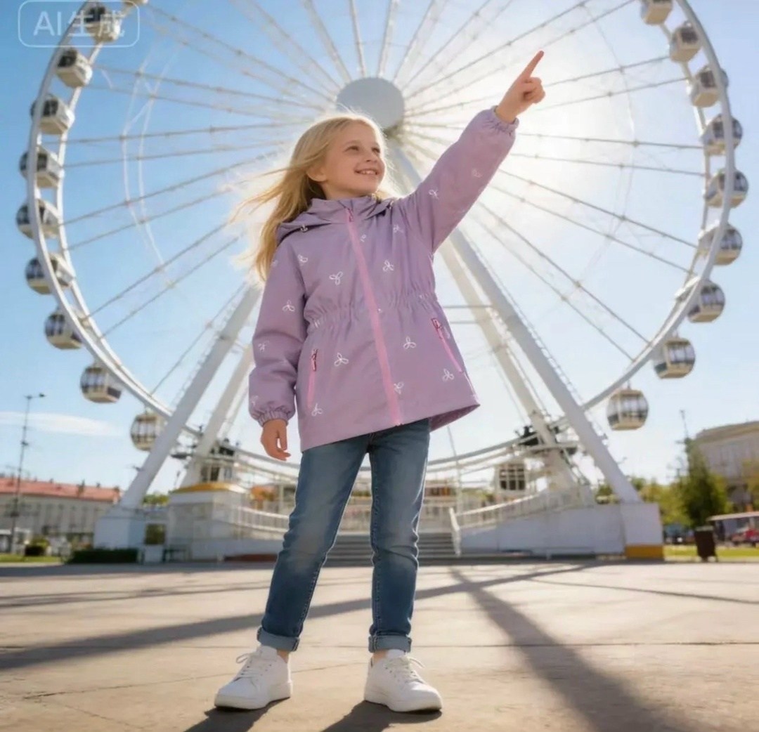 куртка демисезонная для девочек,плащ для девочек,ветровка для девочек,демисезонная куртка,плащ пеликан gzrm4268