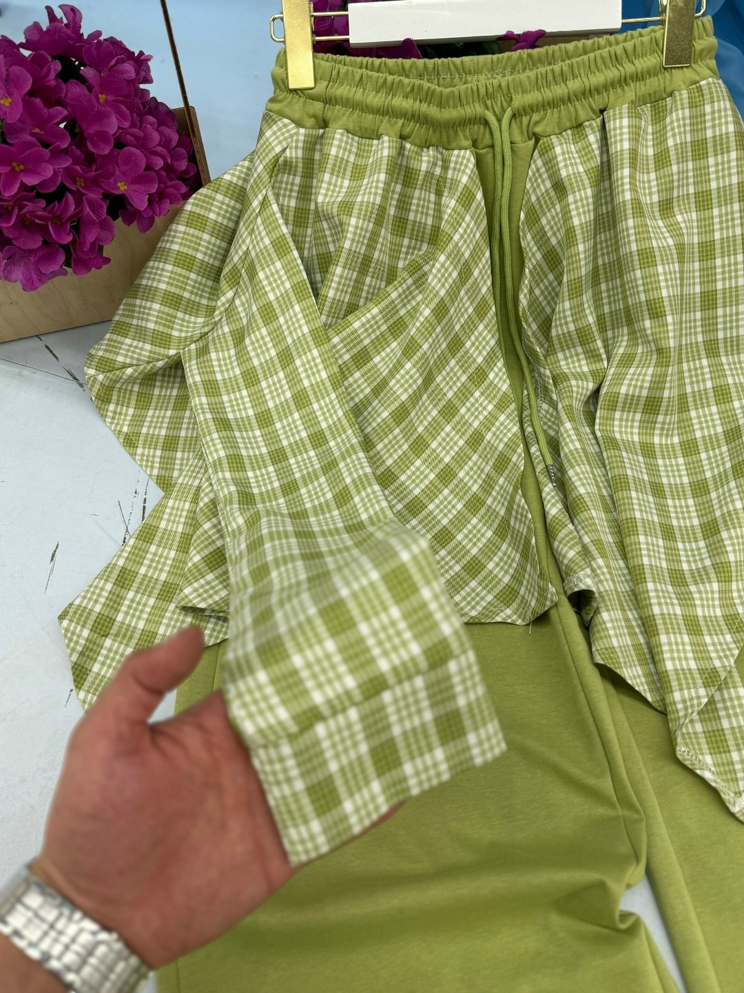 широкие брюки,штаны в клетку,повседневные брюки,брюки для дома