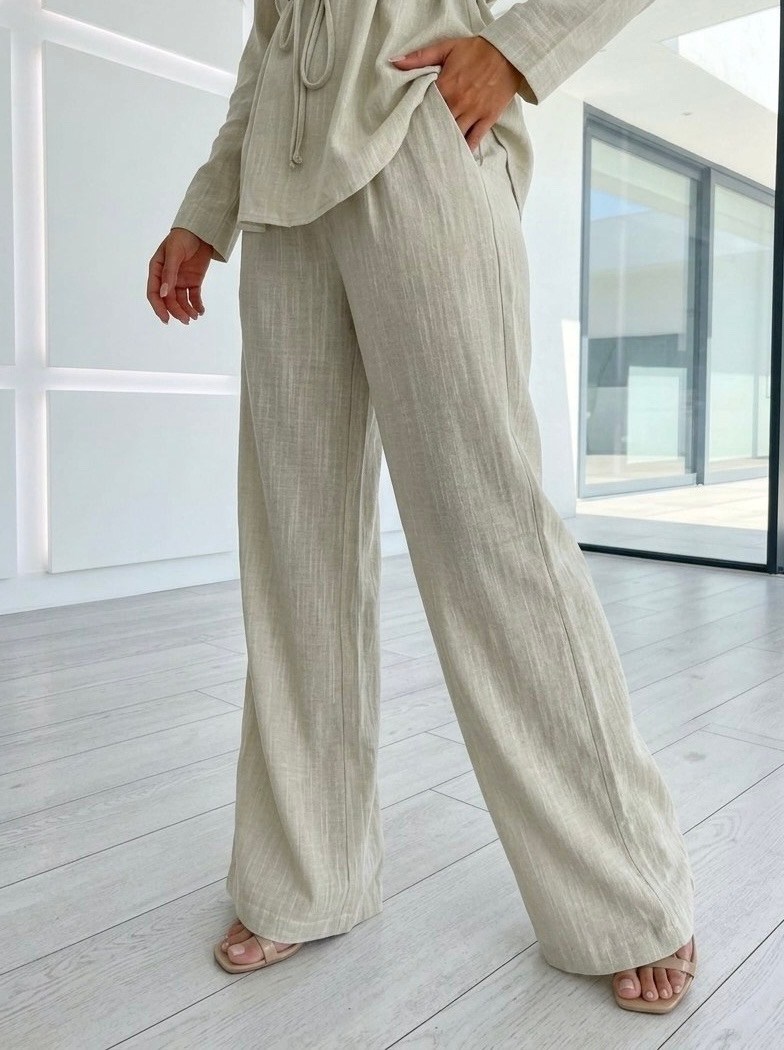 льняной брючный костюм,льняные брючные костюмы для женщин,костюм бежевый,костюм с брюками,костюм льняной
