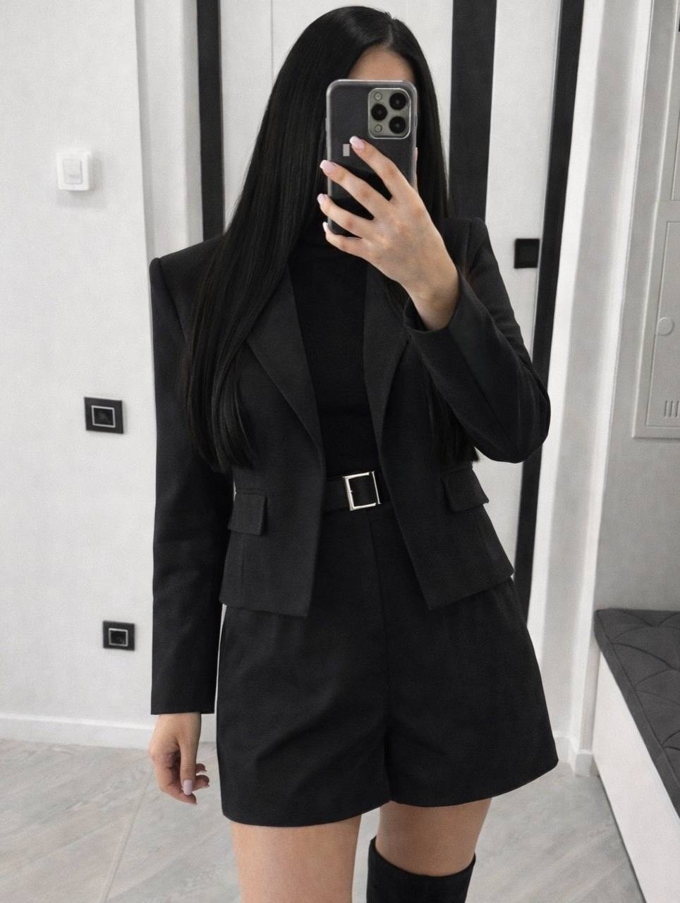 двойка костюм с пиджаком и шортами lr store,костюм с юбкой,женский пиджак,двойка костюм с пиджаком и шортами lr store песочный,костюм пиджак