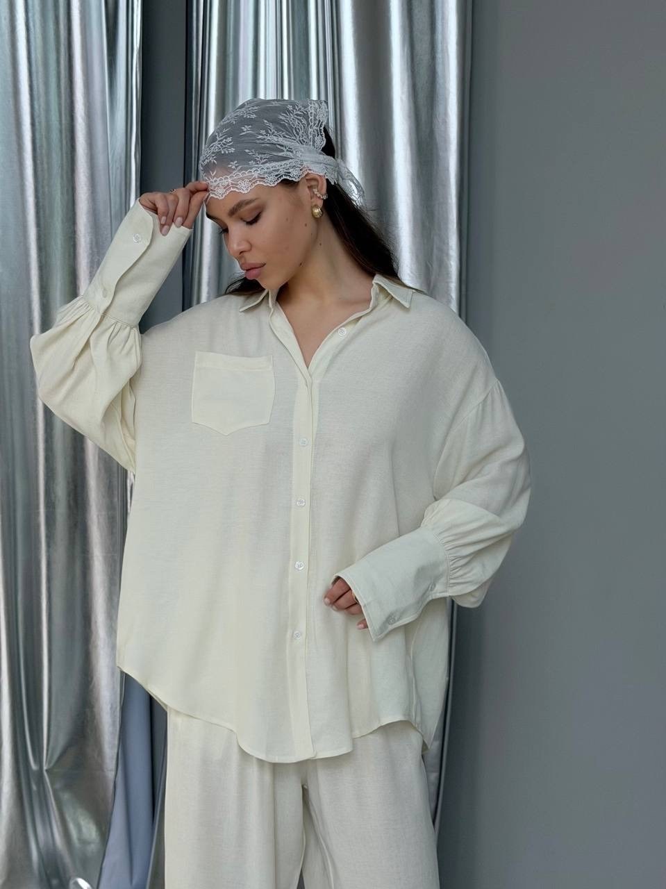 пижамные костюмы,белые костюмы,шелковый костюм,женский брючный костюм,lorani брюки в пижамном стиле