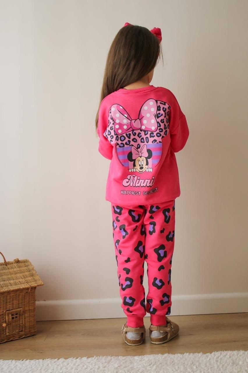 комплект одежды девочке,флисовые костюмы,детский флисовый костюм,детские костюмы,костюм тёплый детский с принтом минни маус mickey collection