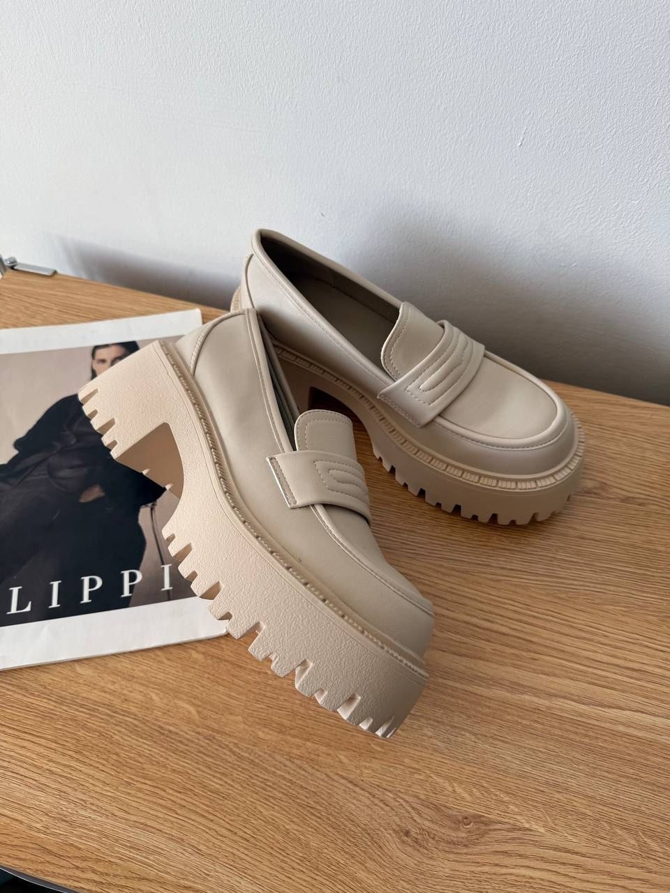 лоферы женские,лоферы на платформе,лоферы женские бежевые,туфли лоферы,лоферы кожаные на платформе