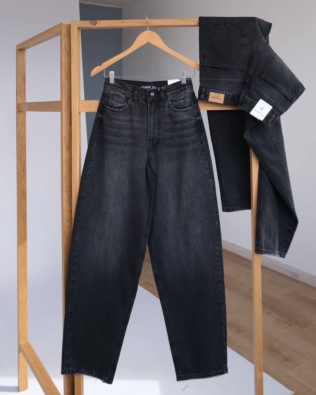 джинсы свободного кроя,женские джинсы,джинсы,прямые джинсы,черные джинсы