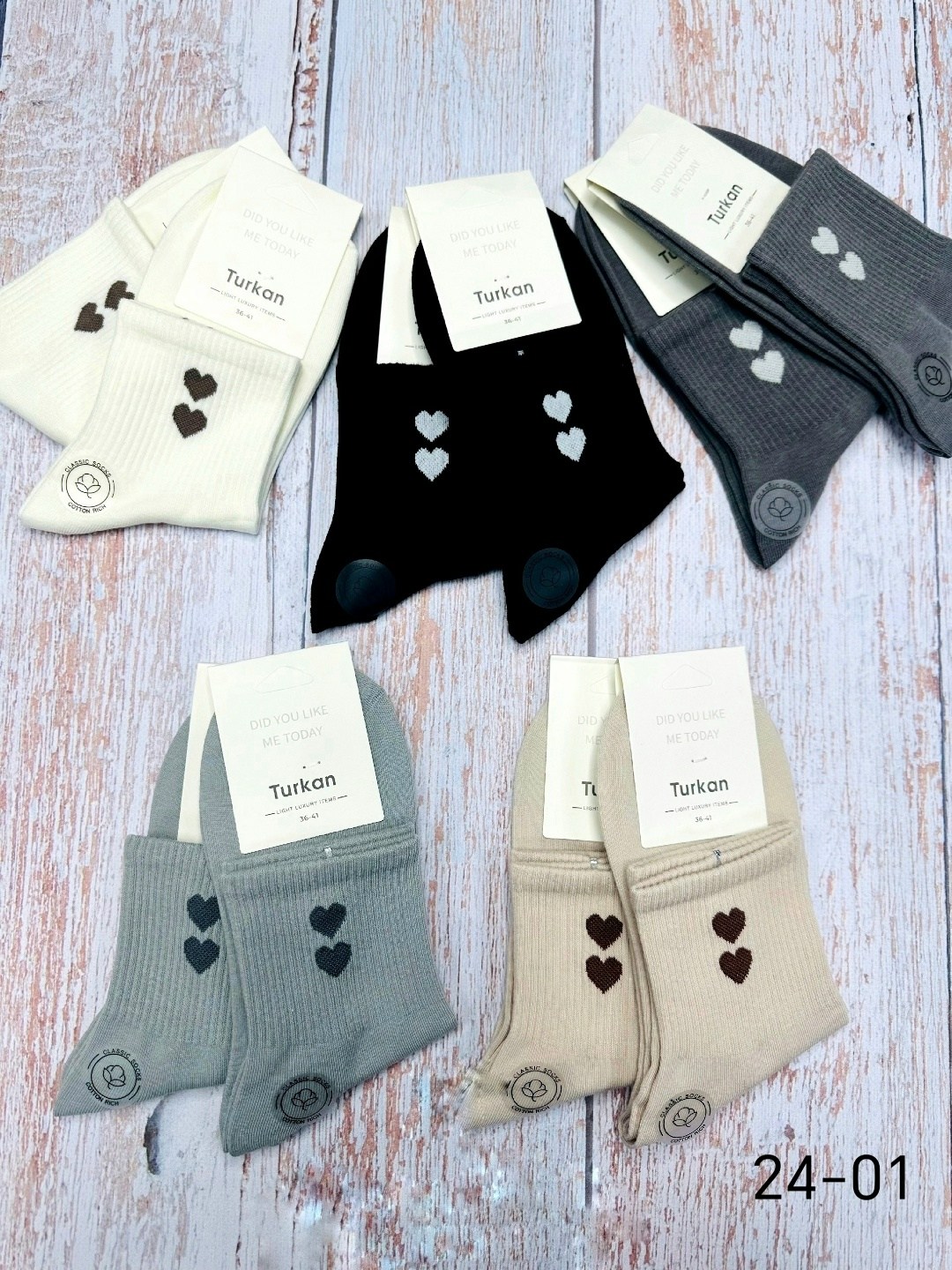 носки женские turkan,носки хлопковые набор 5 пар turkan,носки женские,стильные женские носки,носки женские 10 пар