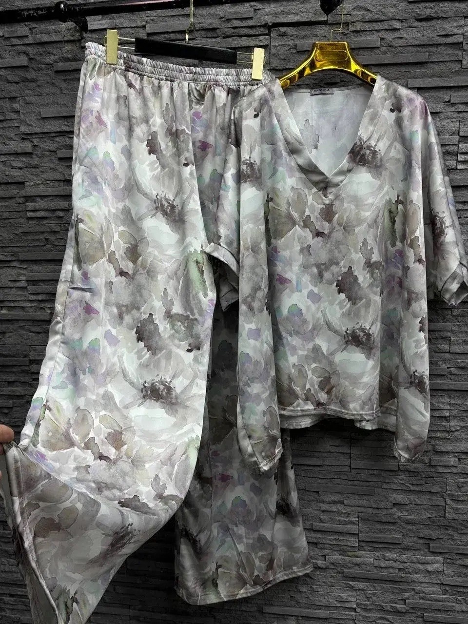 пижама для женщин,женские шелковые пижамы,шелковая пижама с брюками,пижама женская,женская пижама с брюками