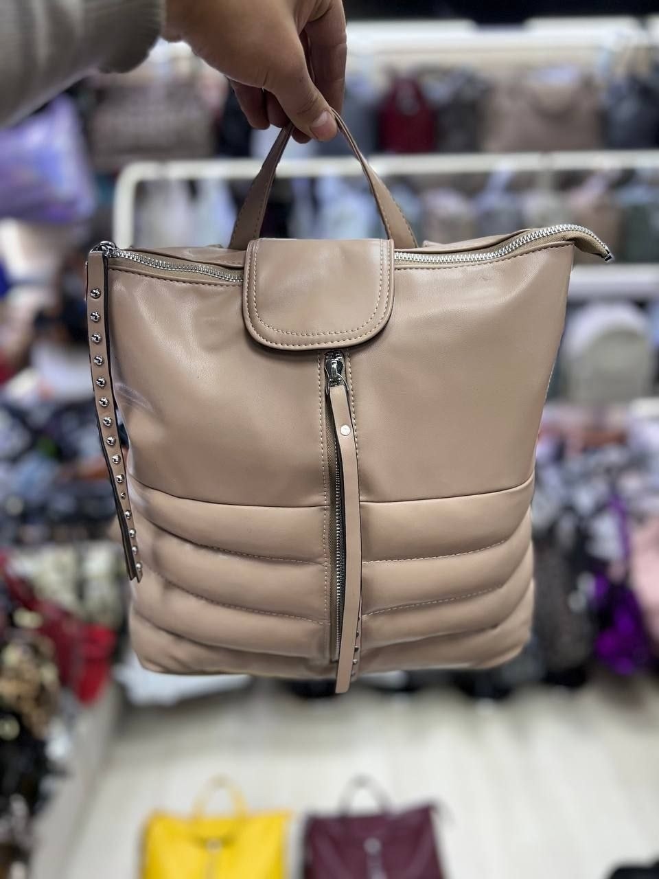 дутый рюкзак женский,женские рюкзаки,рюкзак,женский кожаный рюкзак,сумка рюкзак женская