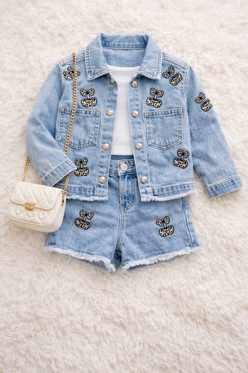 ребенок,джинсовая куртка для девочек,мода дети,стильные дети,детская мода