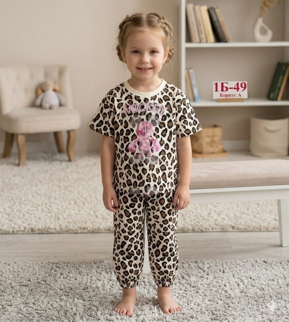 пижама для девочек,детская пижама,пижама luneva,детские костюмы,детская пижама со штанами для девочки