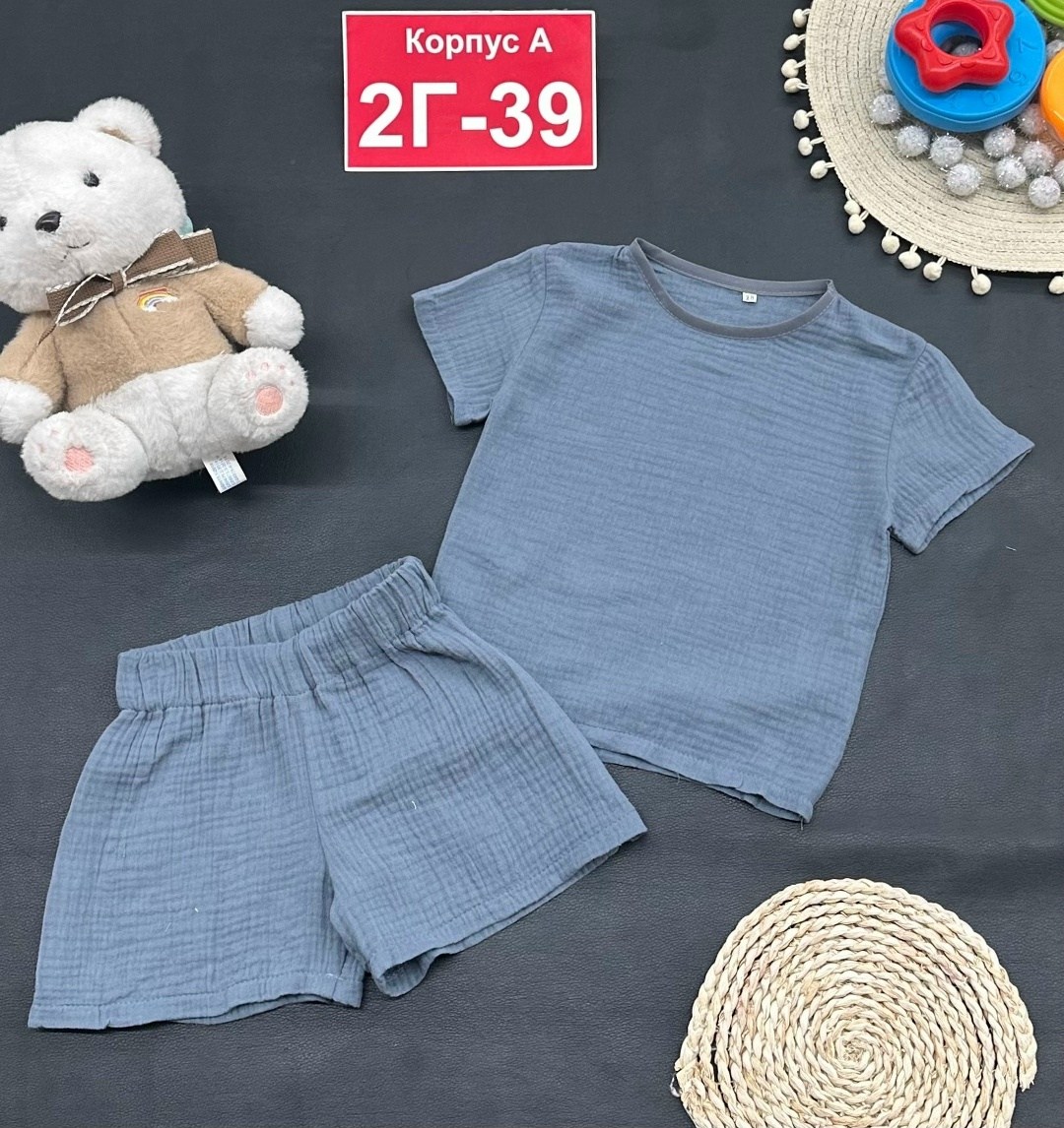 комплект футболка и шорты,комплект одежды,комплект футболка и шорты для малышей,муслиновый костюм детский,комплект футболка