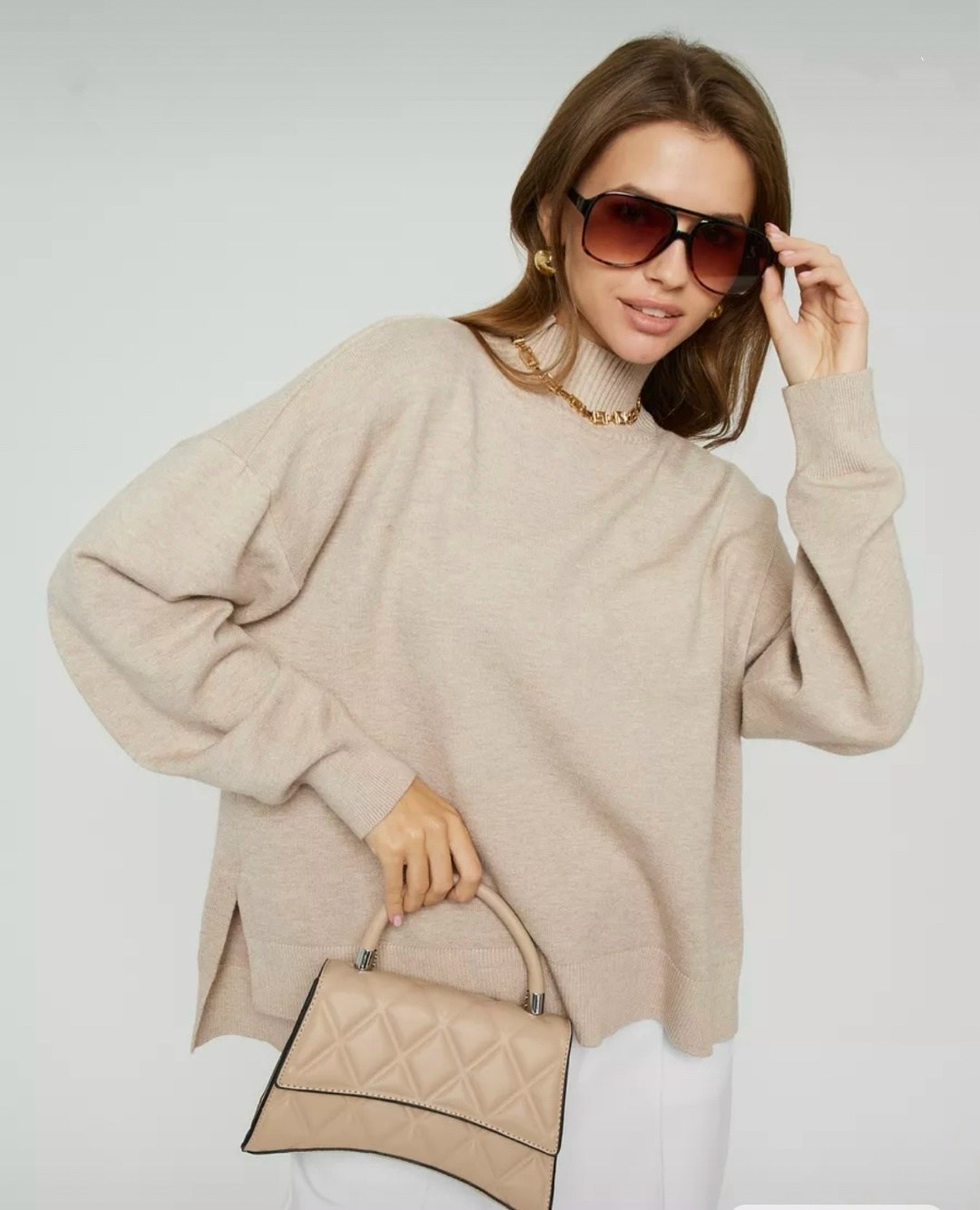 свитер оверсайз теплый,свитер женский оверсайз,джемпер оверсайз,свитер оверсайз теплый бежевый,джемпера женские