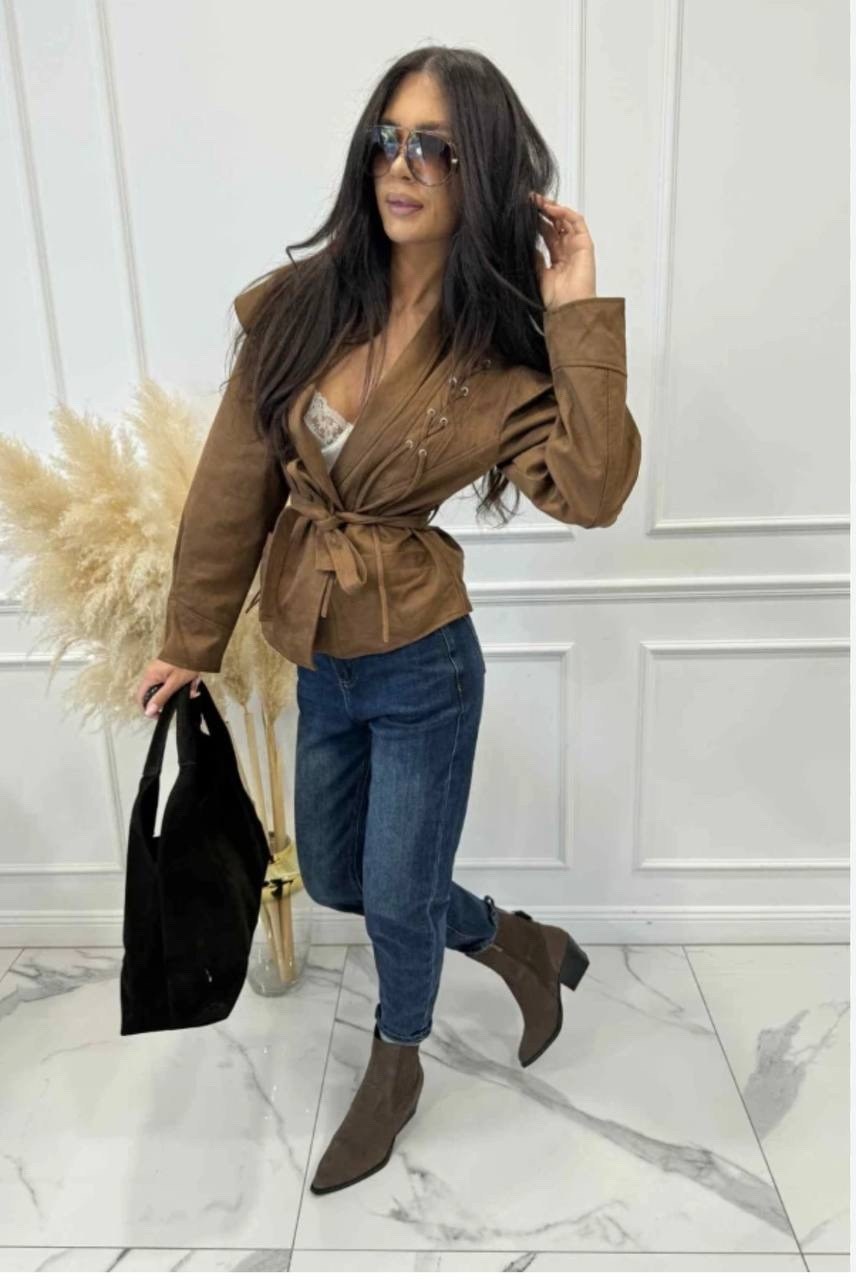 замшевая куртка,куртка замшевая женская,повседневная куртка,замшевая куртка с поясом,женская кожаная куртка