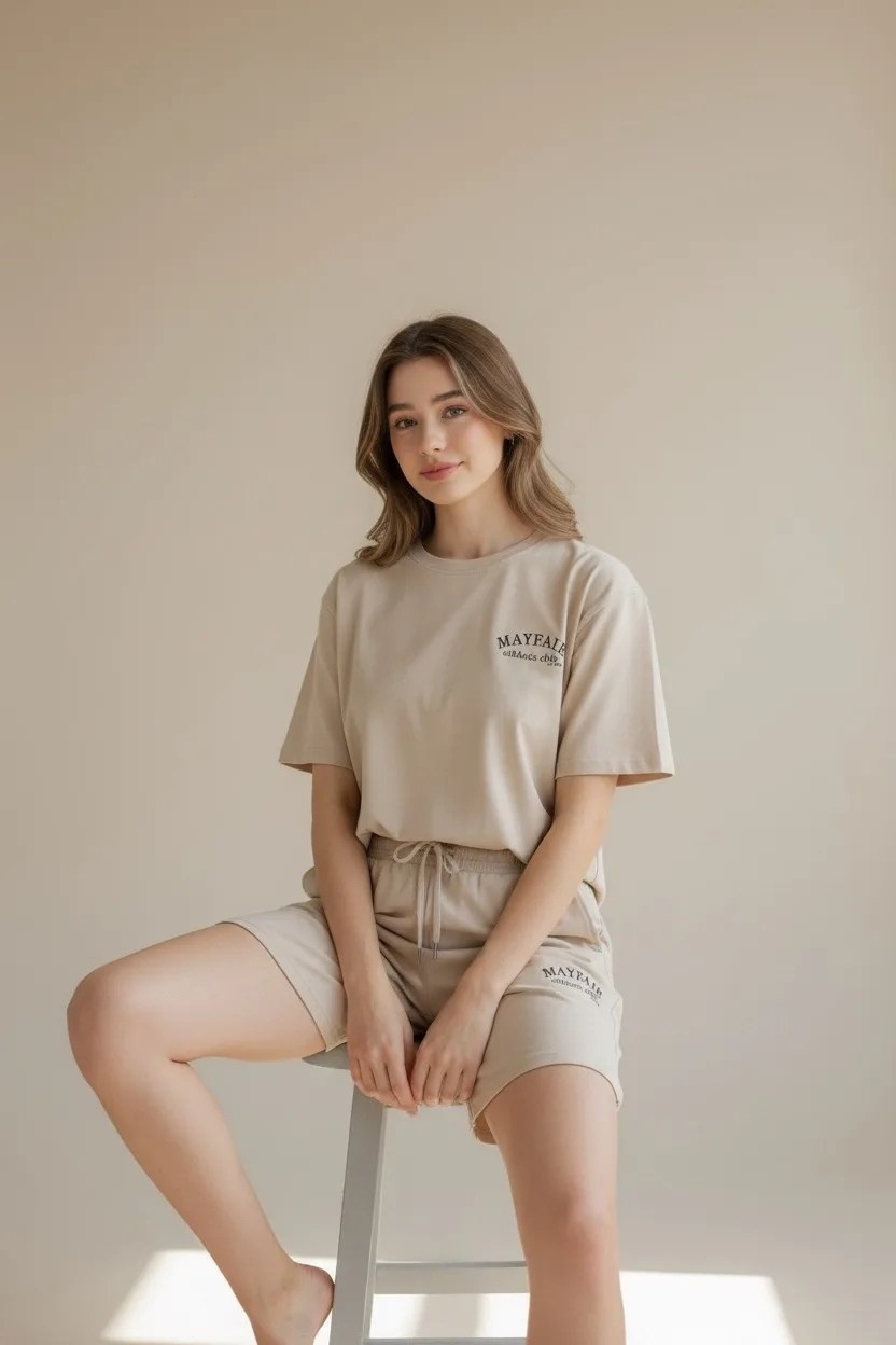 трикотажные костюмы,одежда комплект,бежевый костюм,футболки женская,