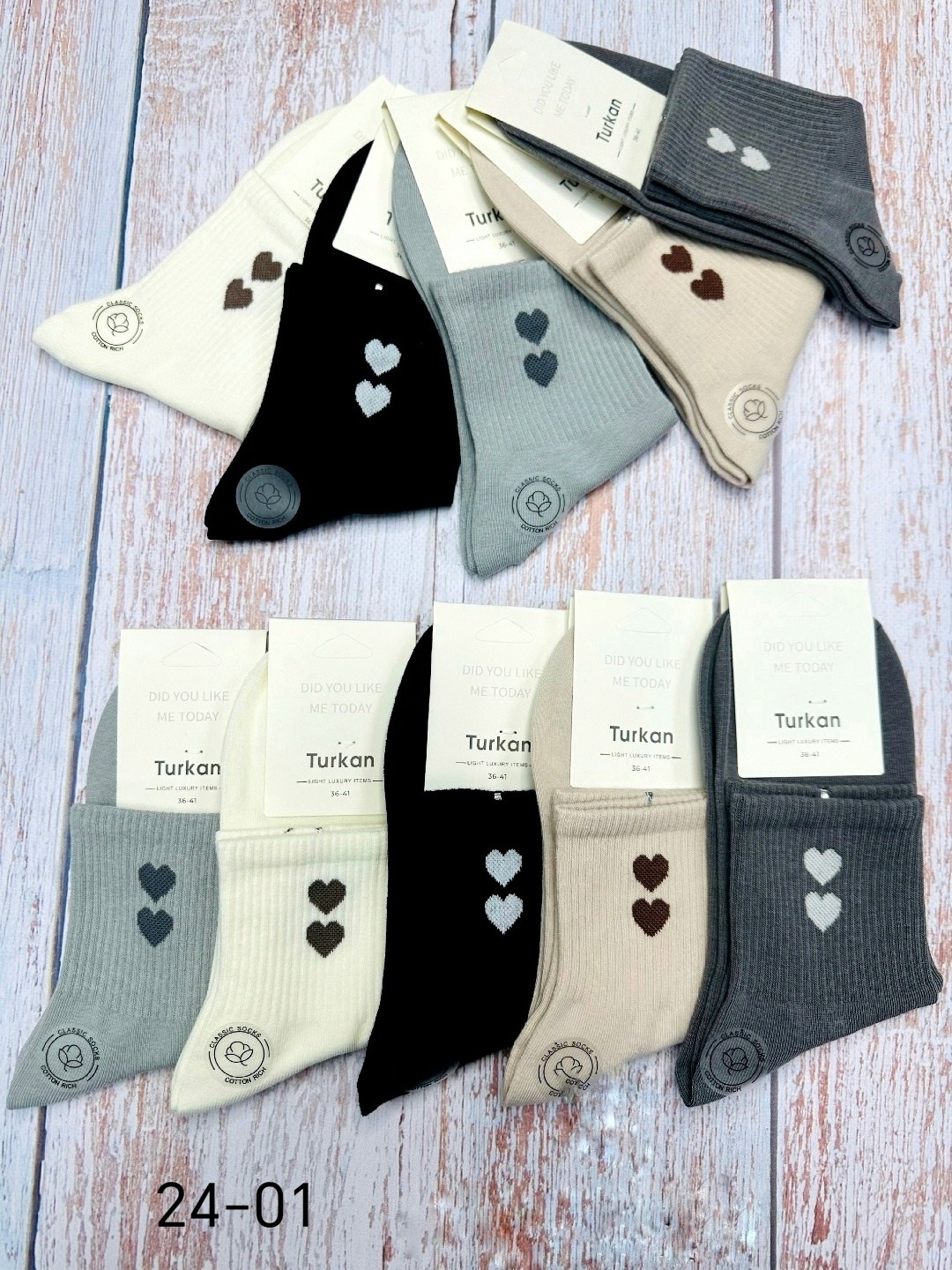 носки женские turkan,носки хлопковые набор 5 пар turkan,носки женские,стильные женские носки,носки женские 10 пар