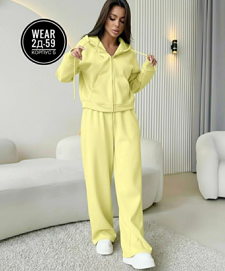 костюм спортивный со штанами палаццо и зип худи micca 362768683,костюм спортивный женский,cпортивный костюм женский на флисе,костюм женский,стильные костюмы