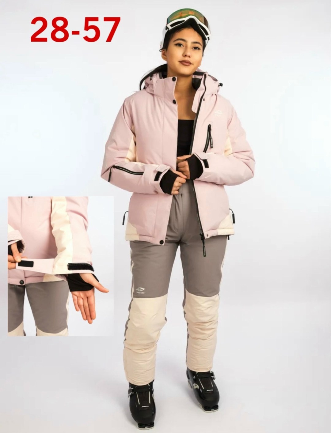 горнолыжный костюм женский,лыжный костюм женский,горнолыжный костюм женский зимний розового цвета,горнолыжный костюм женский зимний розового цвета 02306r,горнолыжная куртка женская зимняя розового цве