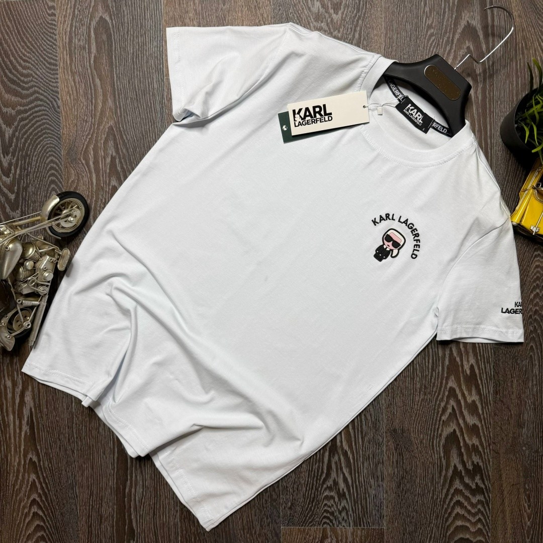 мужская футболка,футболки мужские белые,футболка,футболка карл лагерфельд