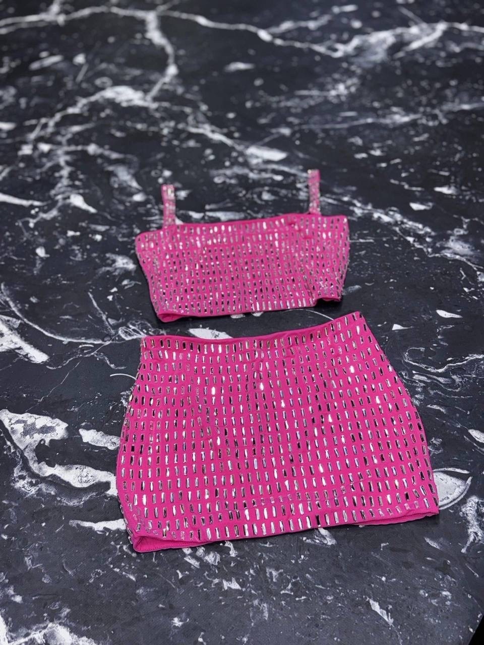 блестящая юбка,юбка с блестками,бандажные платья,топ и юбка,платье корсет