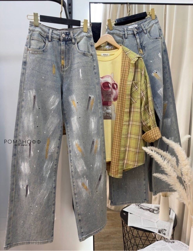 модные джинсы,джинсы оверсайз,джинсы свободного кроя,рваные джинсы,джинсовые брюки
