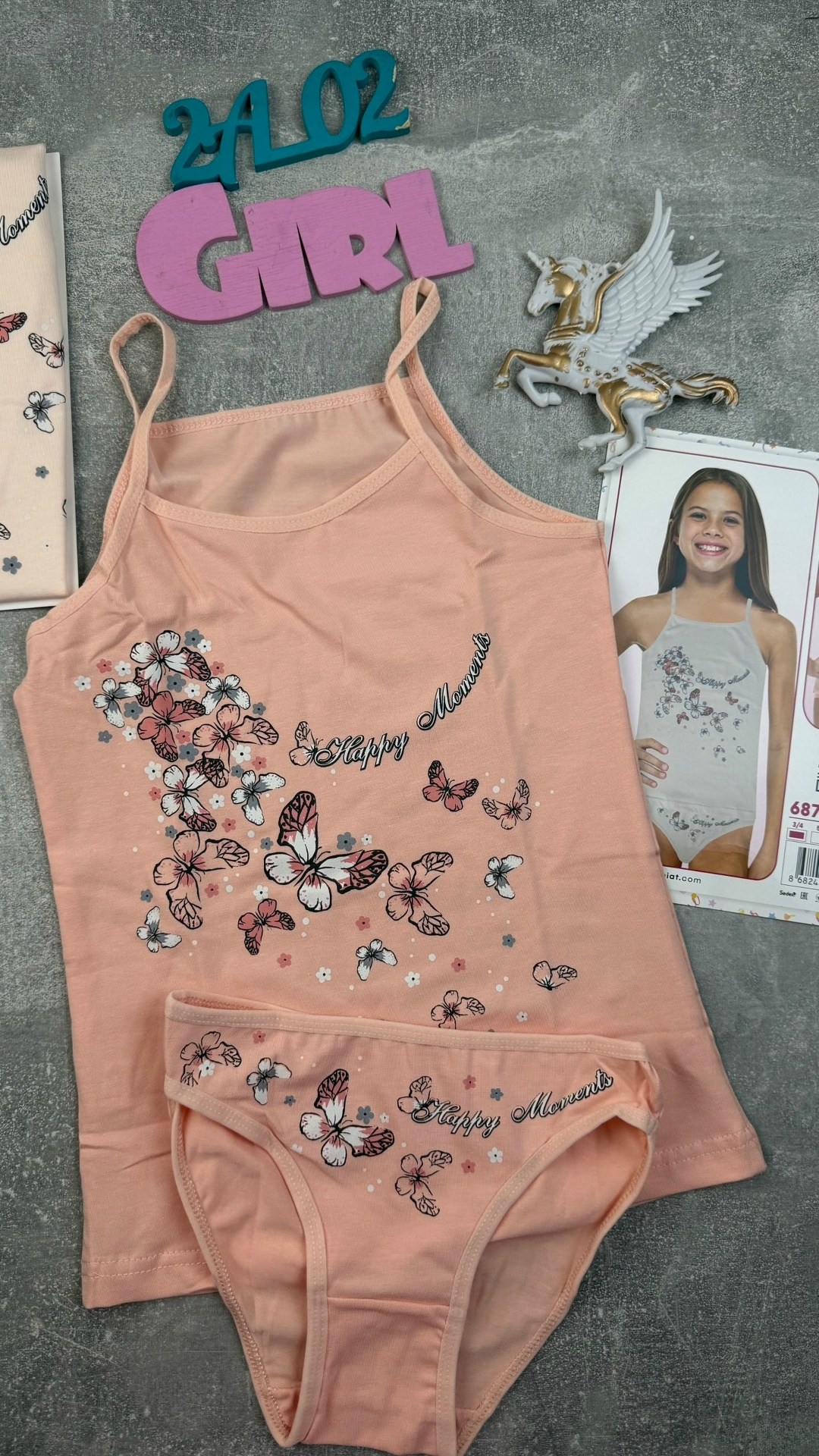 комплект белья для девочек,комплект нижнего белья для девочек,комплект белья для девочки iki yildiz,комплект нижнего белья baykar 161333499,нижнее белье для девочек